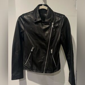 All Saints Black Leather Jacket
